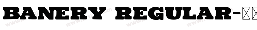 Banery Regular字体转换